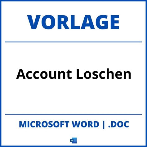 account löschen muster.